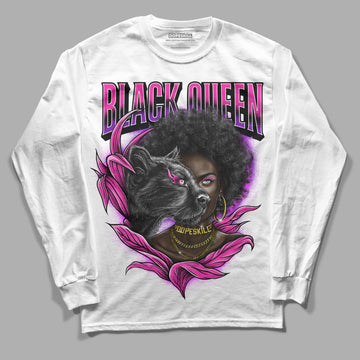 Pink Sneakers DopeSkill Long Sleeve T-Shirt New Black Queen Graphic Streetwear - White