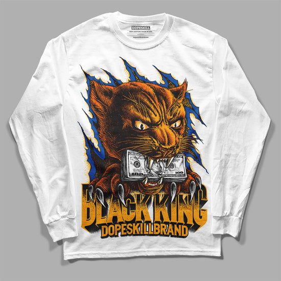 Dunk Blue Jay and University Gold DopeSkill Long Sleeve T-Shirt Black King Graphic Streetwear - White