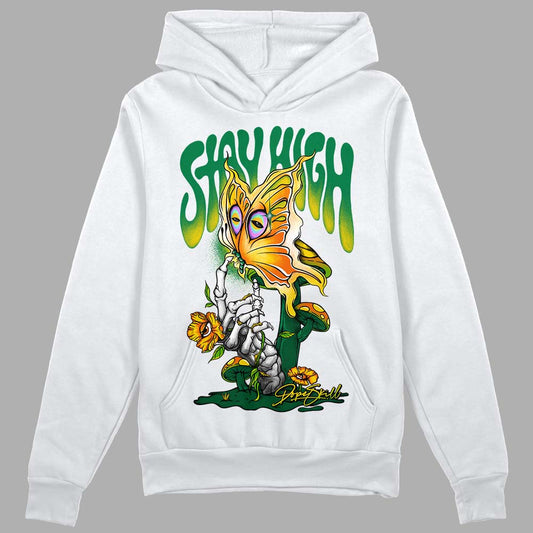 Green Sneakers DopeSkill Hoodie Sweatshirt Stay High Graphic Streetwear - White 