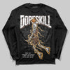 Jordan 5 “Earth/Metallic Gold” DopeSkill Long Sleeve T-Shirt Thunder Dunk Graphic Streetwear - Black