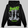Neon Green Sneakers DopeSkill Hoodie Loyalty Graphic Streetwear - Black