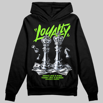 Neon Green Sneakers DopeSkill Hoodie Loyalty Graphic Streetwear - Black