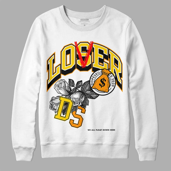 Jordan 6 “Yellow Ochre” DopeSkill Sweatshirt Loser Lover Graphic Streetwear - White