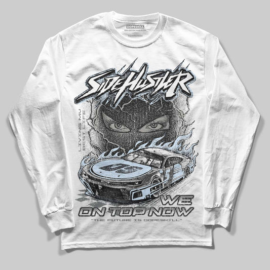Jordan 9 Cool Grey DopeSkill Long Sleeve T-Shirt Flexin' Graphic Streetwear - White