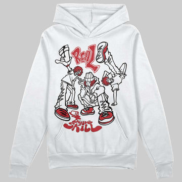 Jordan 1 Low OG "Chicago" DopeSkill Hoodie Sweatshirt Real Y2K Players Graphic Streetwear - White