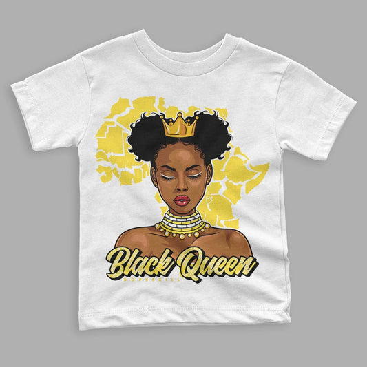 Jordan 11 Low 'Yellow Snakeskin' DopeSkill Toddler Kids T-shirt Black Queen Graphic Streetwear - White