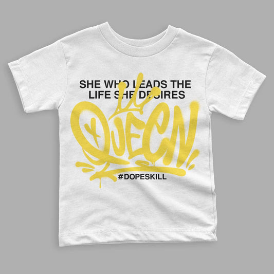 Jordan 11 Low 'Yellow Snakeskin' DopeSkill Toddler Kids T-shirt Queen Graphic Streetwear - White