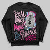 Jordan 6 “Doernbecher” DopeSkill Long Sleeve T-Shirt Real Ones Move In Silence Graphic Streetwear - Black