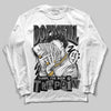 Jordan 4 “Black Cat” (2025) DopeSkill Long Sleeve T-Shirt Sorry I've Been Trappin Graphic Streetwear - White