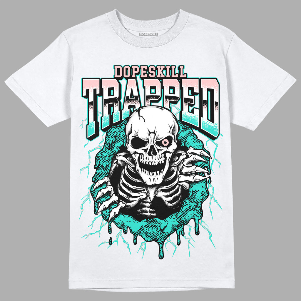 Dunk Low Green Snakeskin DopeSkill T-Shirt Trapped Halloween Graphic Streetwear - White