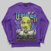 PURPLE Sneakers DopeSkill Long Sleeve T-Shirt Drip Harder Graphic Streetwear - Purple 