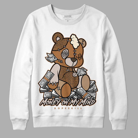 Jordan 3 Retro Palomino DopeSkill Sweatshirt MOMM Bear Graphic Streetwear - White