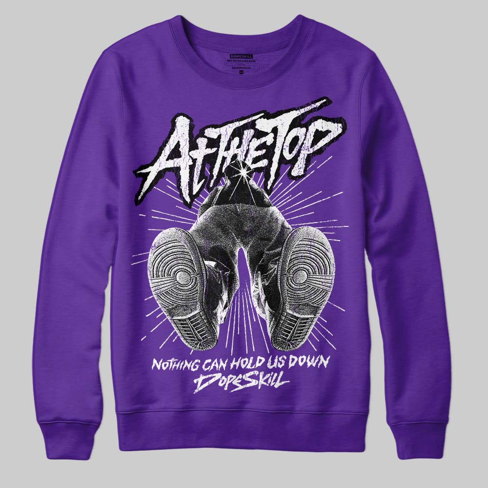 PURPLE Sneakers DopeSkill Sweatshirt Nothing Can Hold US Down Graphic Streetwear - Purple