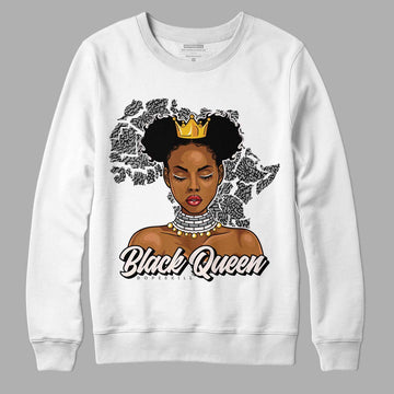 Jordan 3 GS Hide N’ Sneak DopeSkill Sweatshirt Black Queen Graphic Streetwear - White