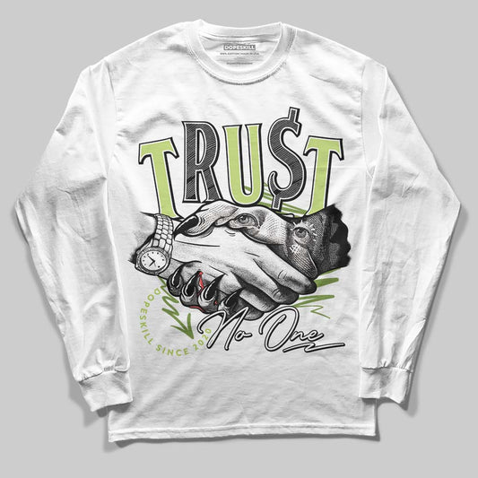 Dunk Low Pro SB 'Fruity Pack - Green Apple' DopeSkill Long Sleeve T-Shirt Trust No One Graphic Streetwear - White