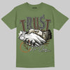 Olive Sneakers DopeSkill Olive T-shirt Trust No One Graphic Streetwear