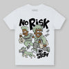 Jordan 4 WMNS “Seafoam” (2025) DopeSkill Toddler Kids T-shirt No Risk No Story Graphic Streetwear - White 