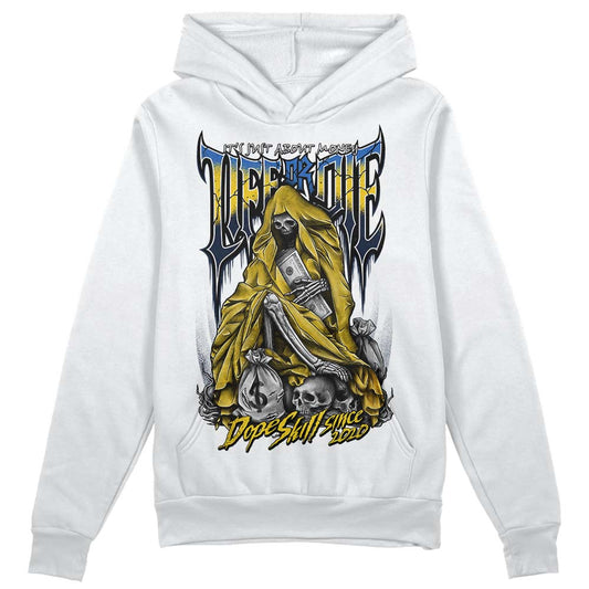 Dunk Low Vintage “Michigan” DopeSkill Hoodie Sweatshirt Life or Die Graphic Streetwear - White