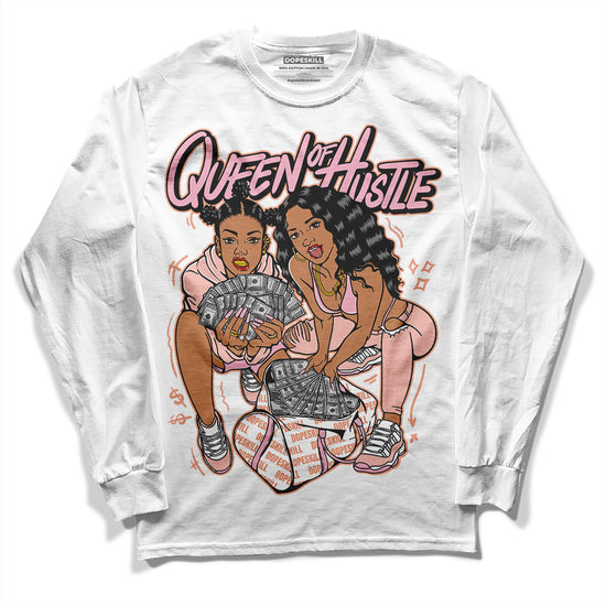 Jordan 11 Low “Legend Pink” DopeSkill Long Sleeve T-Shirt Queen Of Hustle Graphic Streetwear - White