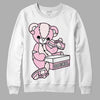 Dunk Low LX Pink Foam DopeSkill Sweatshirt Sneakerhead BEAR Graphic Streetwear - White