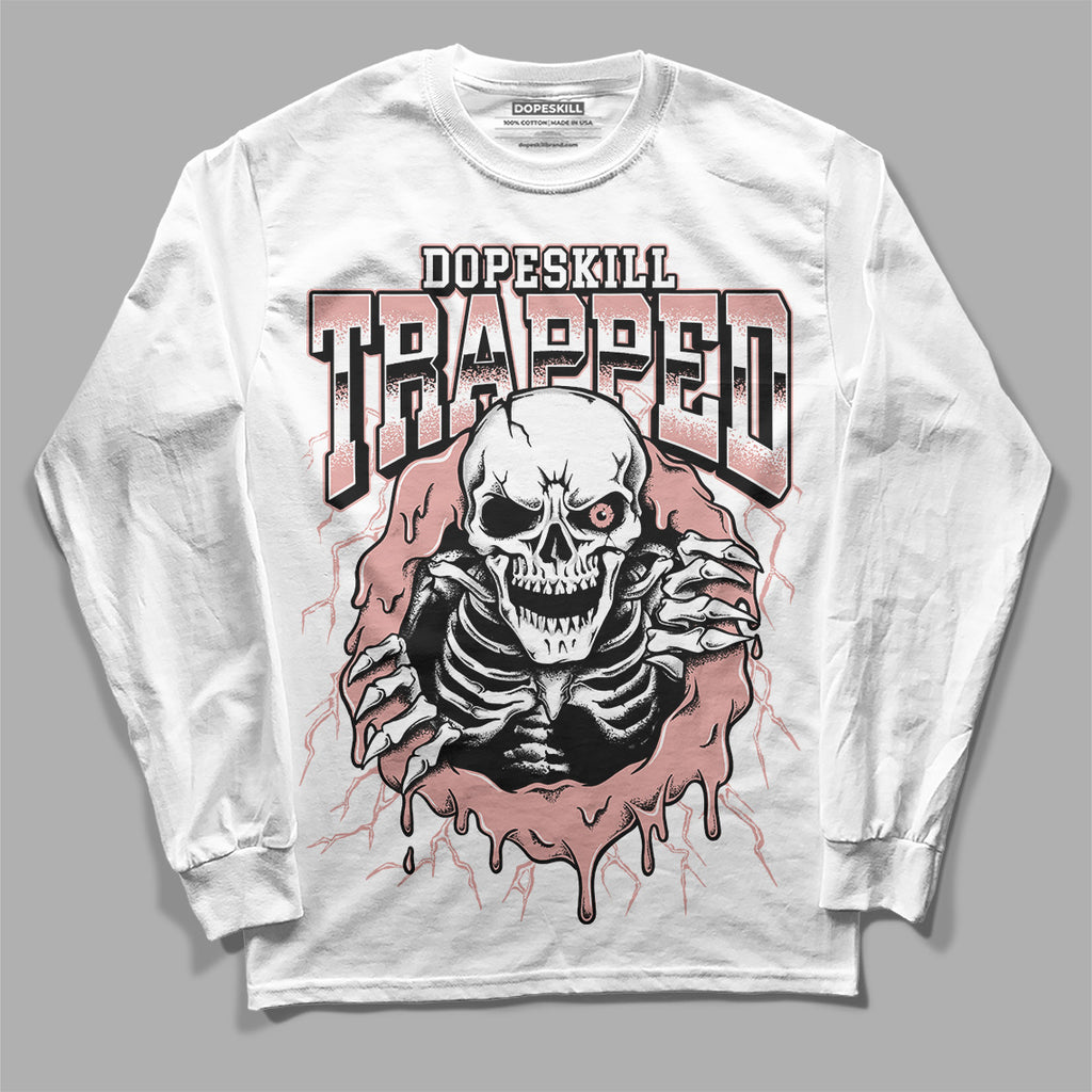 Dunk Low Rose Whisper DopeSkill Long Sleeve T-Shirt Trapped Halloween Graphic Streetwear - White 