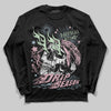 Jordan 4 Retro Valentine's Day (2026) (GS) DopeSkill Long Sleeve T-Shirt Drip Season Graphic Streetwear - Black