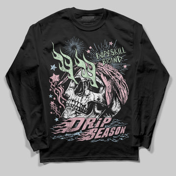 Jordan 4 Retro Valentine's Day (2026) (GS) DopeSkill Long Sleeve T-Shirt Drip Season Graphic Streetwear - Black