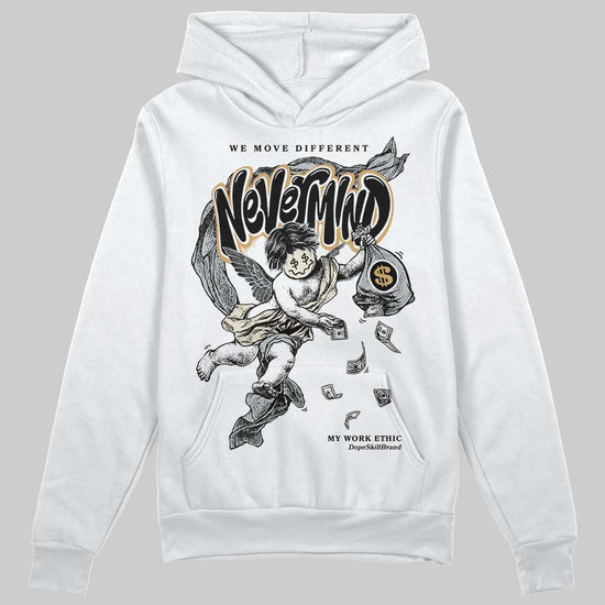 Jordan 5 Retro Reverse Metallic DopeSkill Hoodie Sweatshirt Nevermind Graphic Streetwear - White