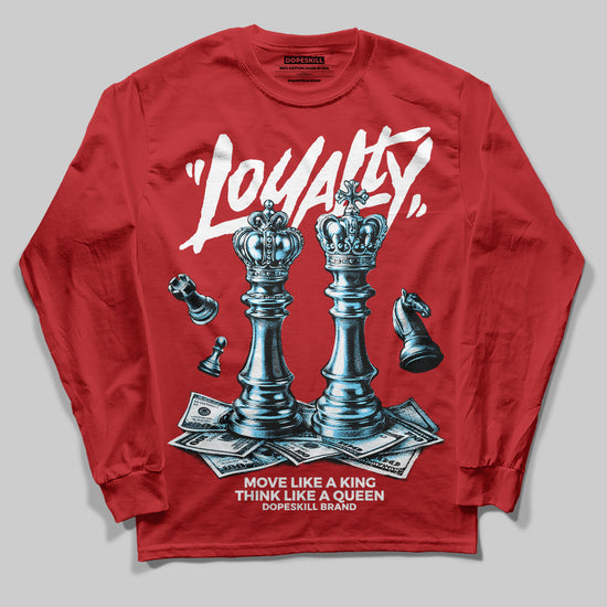 Red Sneakers DopeSkill Long Sleeve T-Shirt Loyalty Graphic Streetwear  Red
