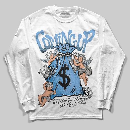 Jordan 12 Retro 'Melo' DopeSkill Long Sleeve T-Shirt Money Bag Coming Up Graphic Streetwear - White