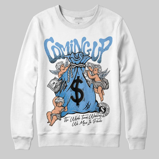 Jordan 12 Retro 'Melo' DopeSkill Sweatshirt Money Bag Coming Up Graphic Streetwear - White