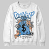 Jordan 12 Retro 'Melo' DopeSkill Sweatshirt Money Bag Coming Up Graphic Streetwear - White