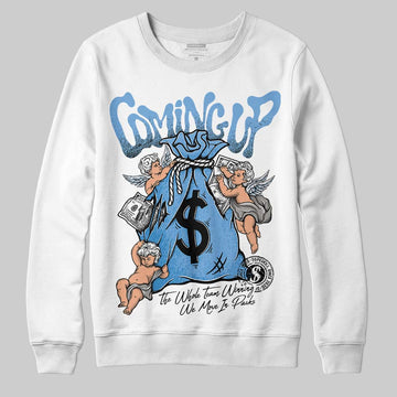 Jordan 12 Retro 'Melo' DopeSkill Sweatshirt Money Bag Coming Up Graphic Streetwear - White