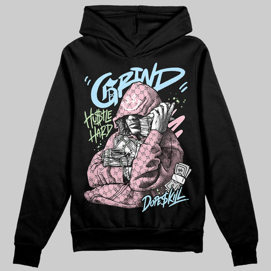 Jordan 4 Retro Valentine's Day (2026) (GS) DopeSkill Hoodie Sweatshirt Grind Pray Graphic Streetwear - black