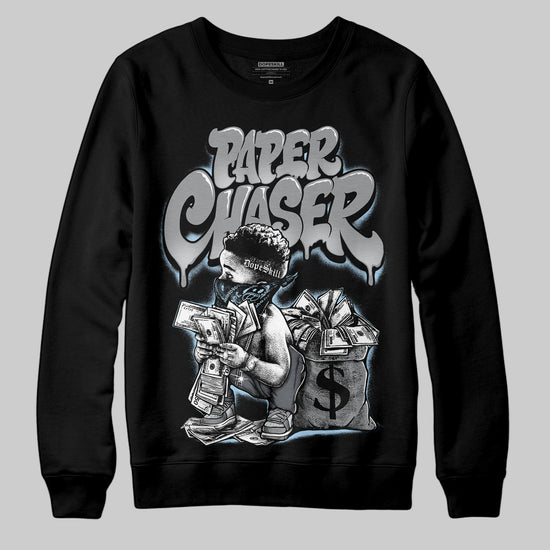 Jordan 5 Retro Wolf Grey (2026) DopeSkill Sweatshirt Paper Chaser Boy Graphic Streetwear - black