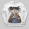 Jordan 1 Low Travis Scott x Fragment DopeSkill Long Sleeve T-Shirt Rich Youth Graphic Streetwear - White