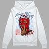 Jordan 11 Retro Cherry DopeSkill Hoodie Sweatshirt Never Stop Hustling Graphic Streetwear - White 