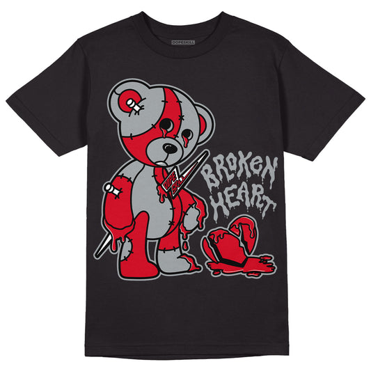 AJ 4 Bred DopeSkill T-Shirt Broken Heart Graphic