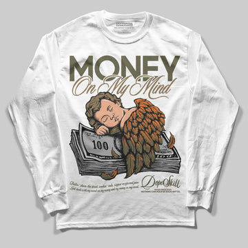 Adidas Samba OG Focus Olive Gum DopeSkill Long Sleeve T-Shirt MOMM Graphic Streetwear - White