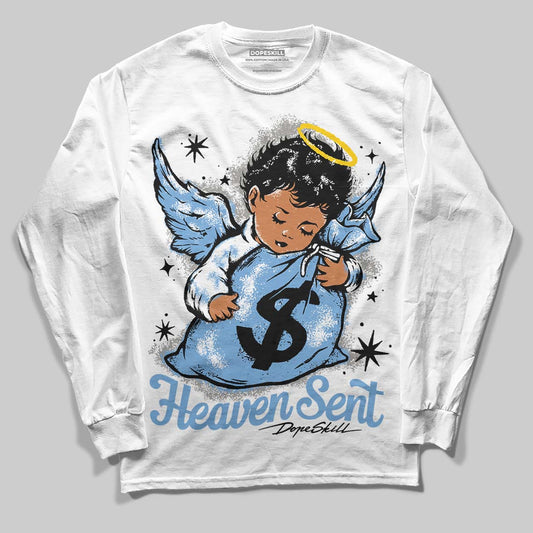 Jordan 12 Retro 'Melo' DopeSkill Long Sleeve T-Shirt Heaven Sent Graphic Streetwear - White