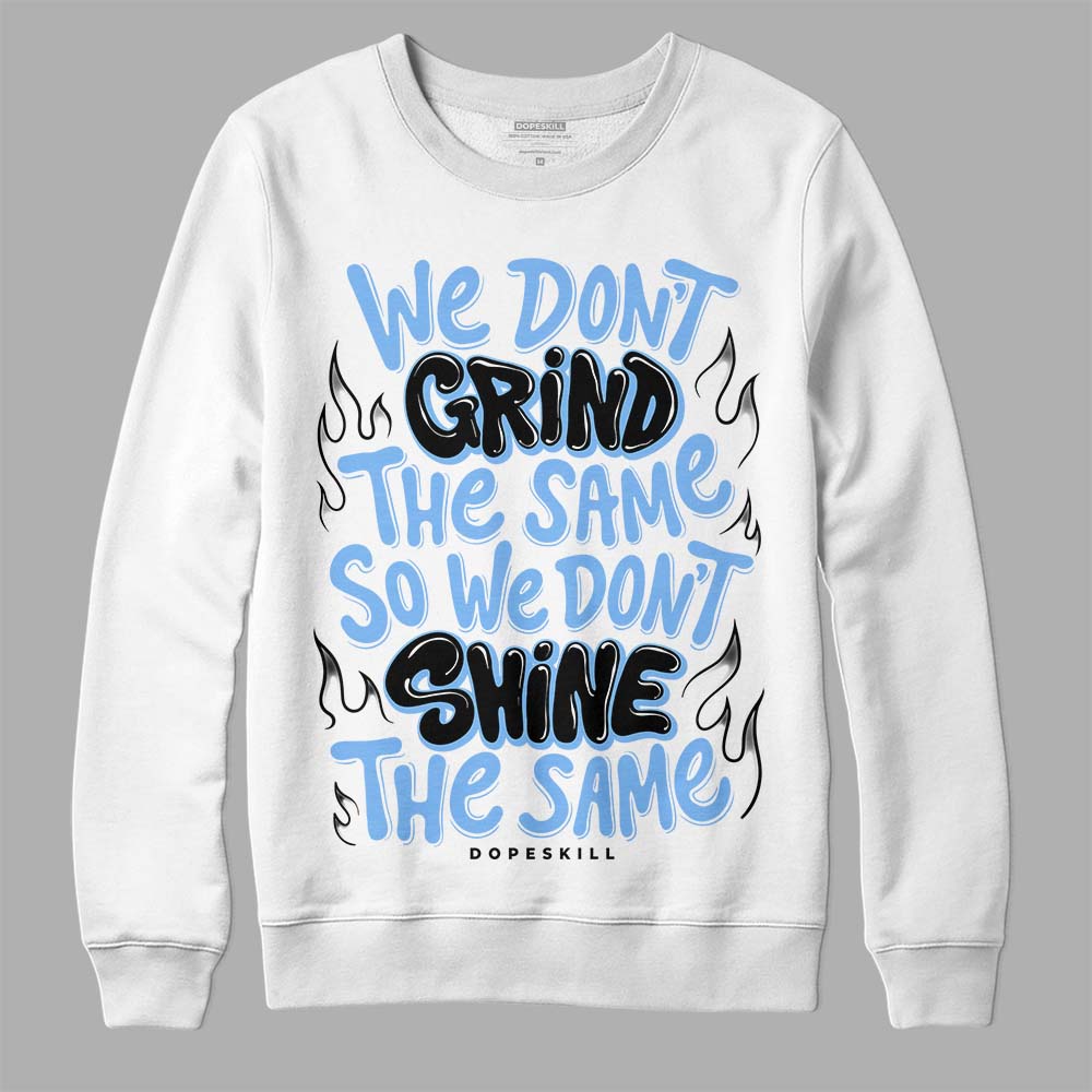 Jordan 9 Powder Blue DopeSkill Sweatshirt Grind Shine Graphic Streetwear - White