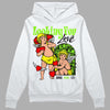 Neon Green Sneakers DopeSkill Hoodie Sweatshirt Looking For Love Graphic Streetwear - White