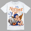 Dunk Low Futura Orange Blaze DopeSkill T-Shirt New No Days Off Graphic Streetwear - White