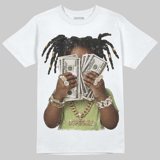 Jordan 5 “Luminous Green” DopeSkill T-Shirt Rich Youth Graphic Streetwear - White