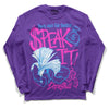 PURPLE Sneakers DopeSkill Purple Long Sleeve T-Shirt Speak It Graphic Streetwear