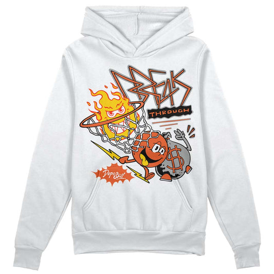 Jordan 3 Georgia Peach DopeSkill Hoodie Sweatshirt Break Through Graphic Streetwear - White