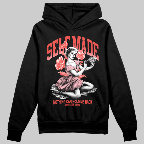 Red Sneakers DopeSkill Hoodie Self Made Graphic Streetwear - black