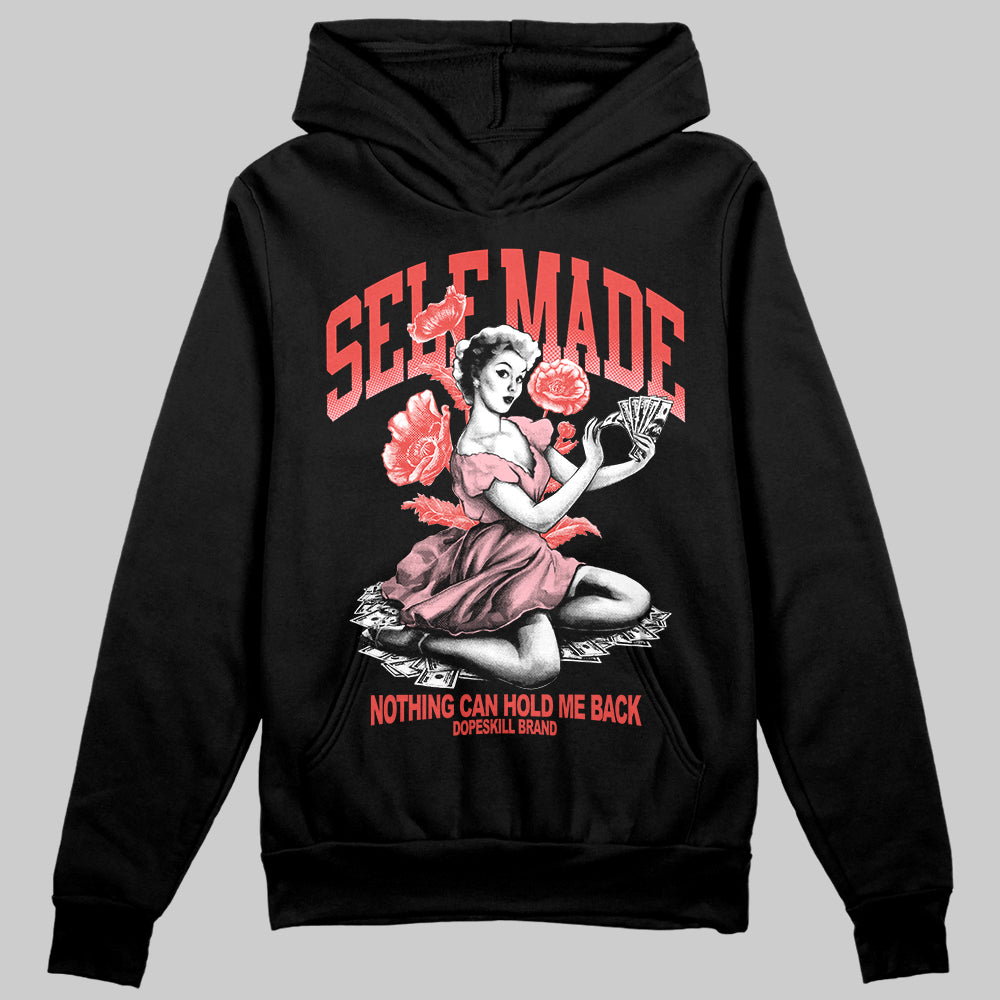 Red Sneakers DopeSkill Hoodie Self Made Graphic Streetwear - black