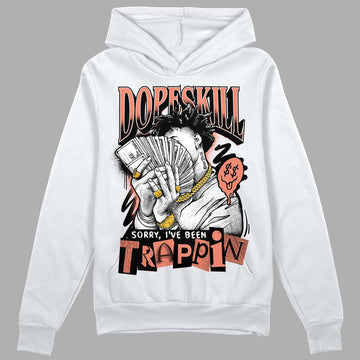 Dunk Low Black Amber Brown DopeSkill Hoodie Sweatshirt Sorry I've Been Trappin Graphic Streetwear - White 