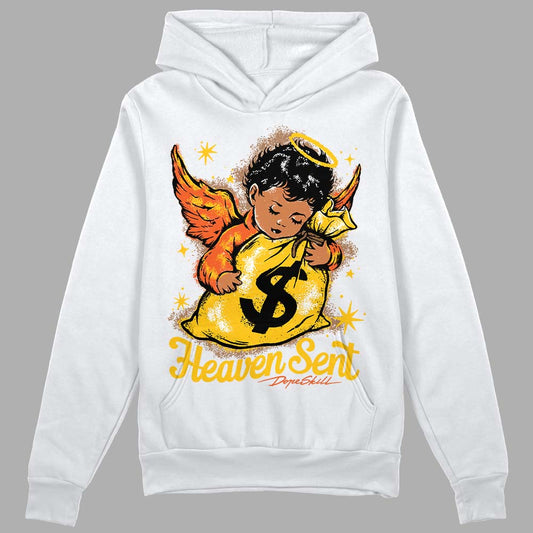 Yellow Sneakers DopeSkill Hoodie Sweatshirt Heaven Sent Graphic Streetwear - White